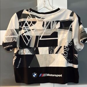 BMW by Puma Black and White Graphic BMW Motorsport Tee